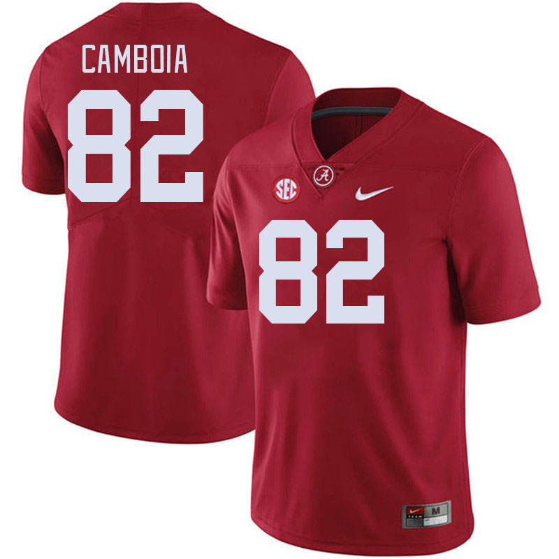 Men #82 Miguel Camboia Alabama Crimson Tide College Football Jerseys Stitched-Crimson